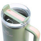 Splash-Resistant FlowState The Quencher H2.0 Flowstate Tumbler  | Stanley Create D332L - 40oz Large Capacity Car-Cup Friendly Quencher Detail