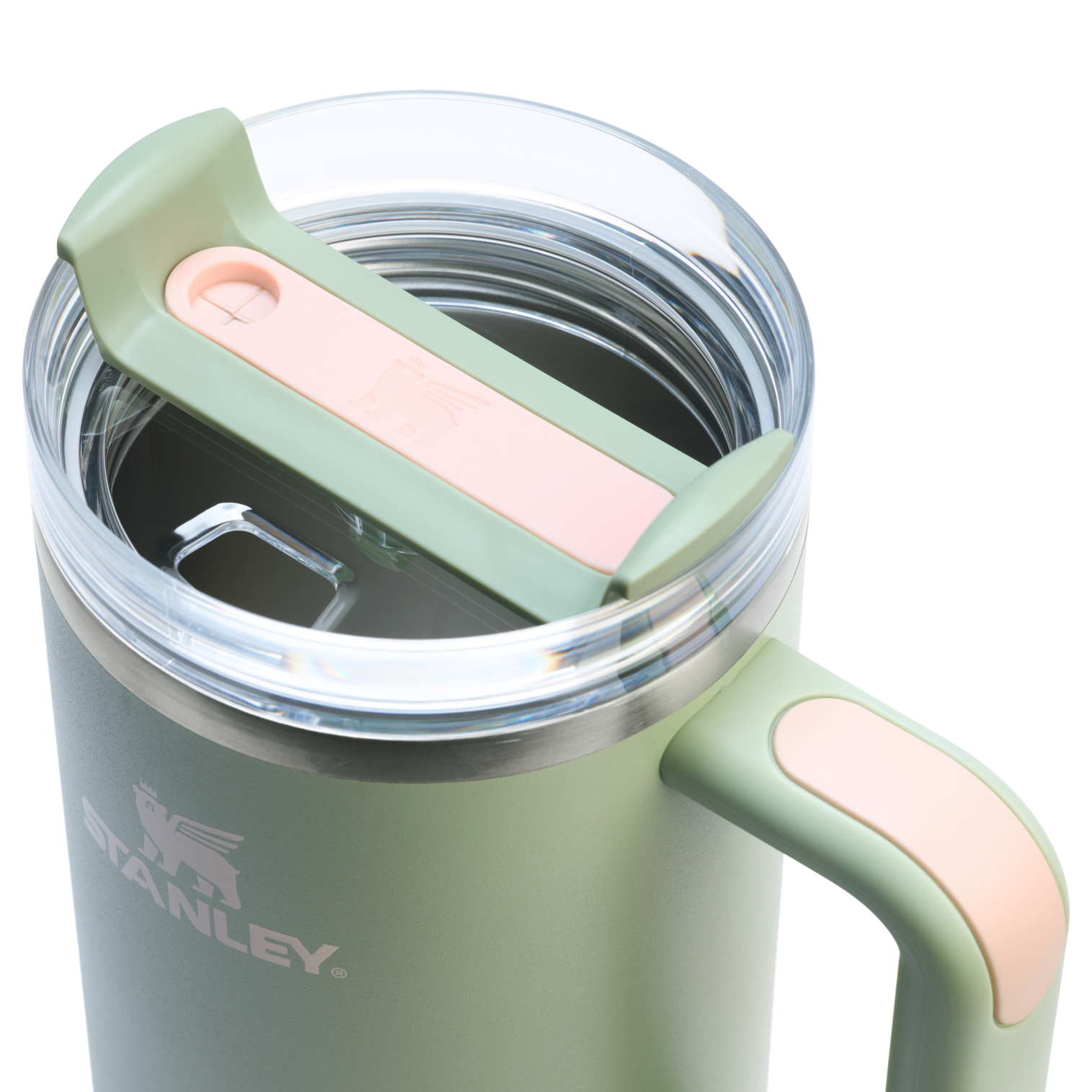 Splash-Resistant FlowState The Quencher H2.0 Flowstate Tumbler  | Stanley Create D332L - 40oz Large Capacity Car-Cup Friendly Quencher Detail