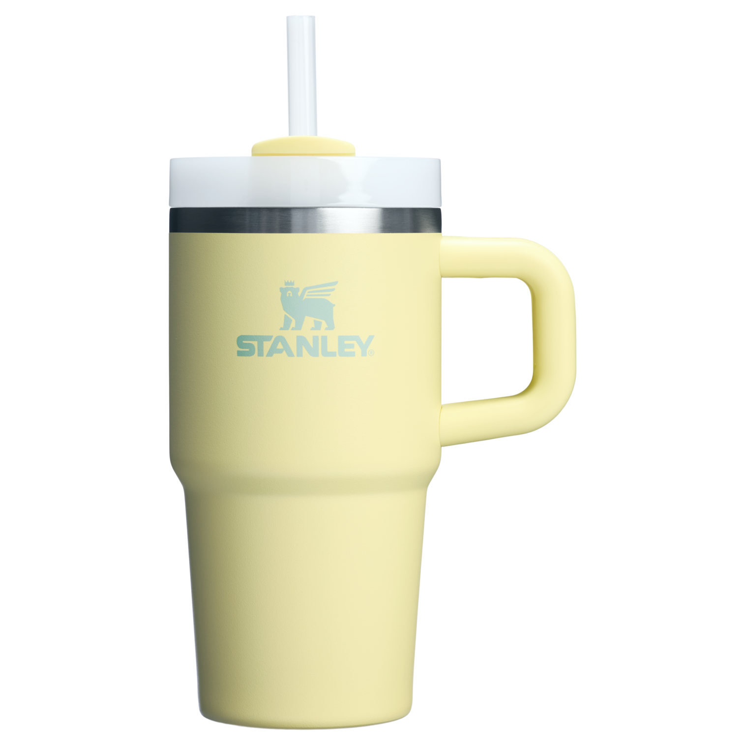 Large Capacity The Quencher H2.O Flowstate Tumbler D251V - Double-Wall Vacuum Insulated Travel Tumbler with Straw - Pomelo