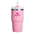 Splash-Resistant FlowState The Quencher H2.0 Flowstate Tumbler | Stanley Create D330L - FlowState 3-Position Lid Insulated Travel Mug - Rose Quartz 2.0