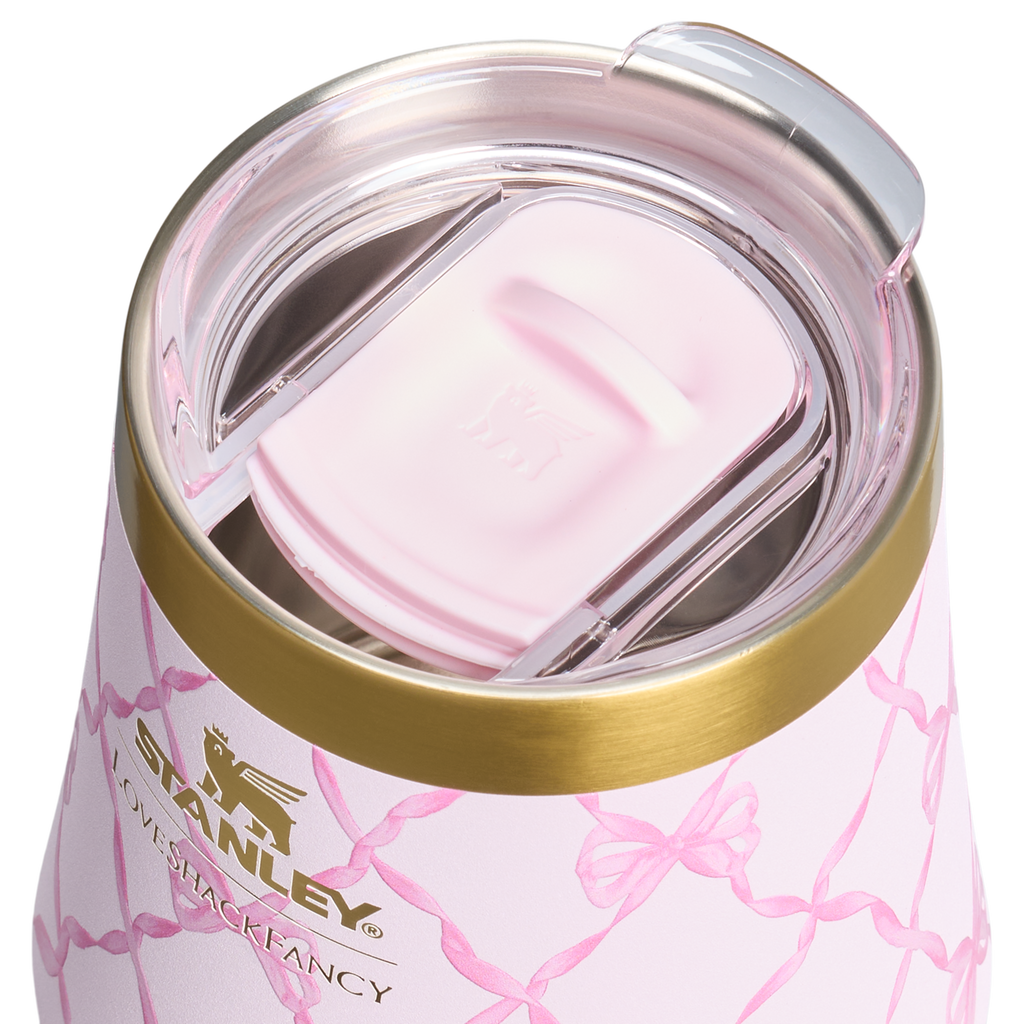 Shatterproof Luxury Stanley 1913 x LoveShackFancy Holiday Reserve Wine Tumbler D367F - Reserve Collection Stainless Steel Whiskey Cup Detail