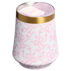 Premium Matte Stanley 1913 x LoveShackFancy Holiday Reserve Wine Tumbler D204X - Premium Insulated Egg-Shaped Wine Glass for Outdoors Detail