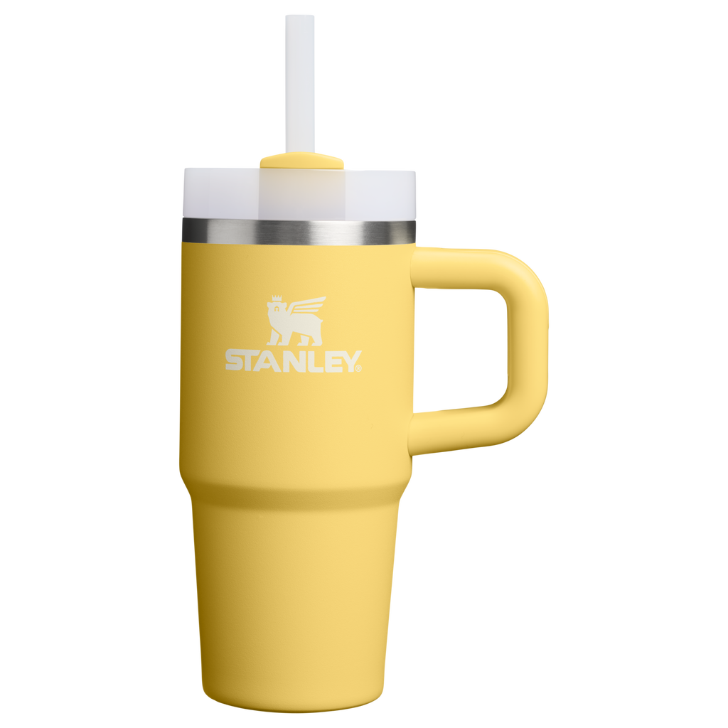 Large Capacity The Quencher H2.O Flowstate Tumbler | Stanley Create D291F - Double-Wall Vacuum Insulated Travel Tumbler with Straw - Daffodil