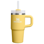 Large Capacity The Quencher H2.O Flowstate Tumbler | Stanley Create D291F - Double-Wall Vacuum Insulated Travel Tumbler with Straw - Daffodil