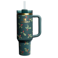 Splash-Resistant FlowState The Cheers & Cheer Quencher H2.0 Flowstate Tumbler D188Q - Premium Stainless Steel Straw Cup for All-Day Hydration - Holiday Botanical