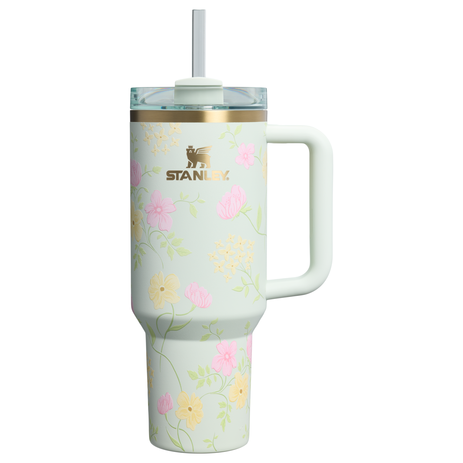 Car-Cup Friendly The Easter Quencher H2.0 Flowstate Tumbler D256K - Double-Wall Vacuum Insulated Travel Tumbler with Straw - Spring Blossoms