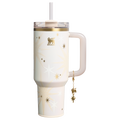 Double-Wall Vacuum The Quencher Luxe H2.0 Flowstate Tumbler D208F - Double-Wall Vacuum Insulated Travel Tumbler with Straw - Starlight Shimmer