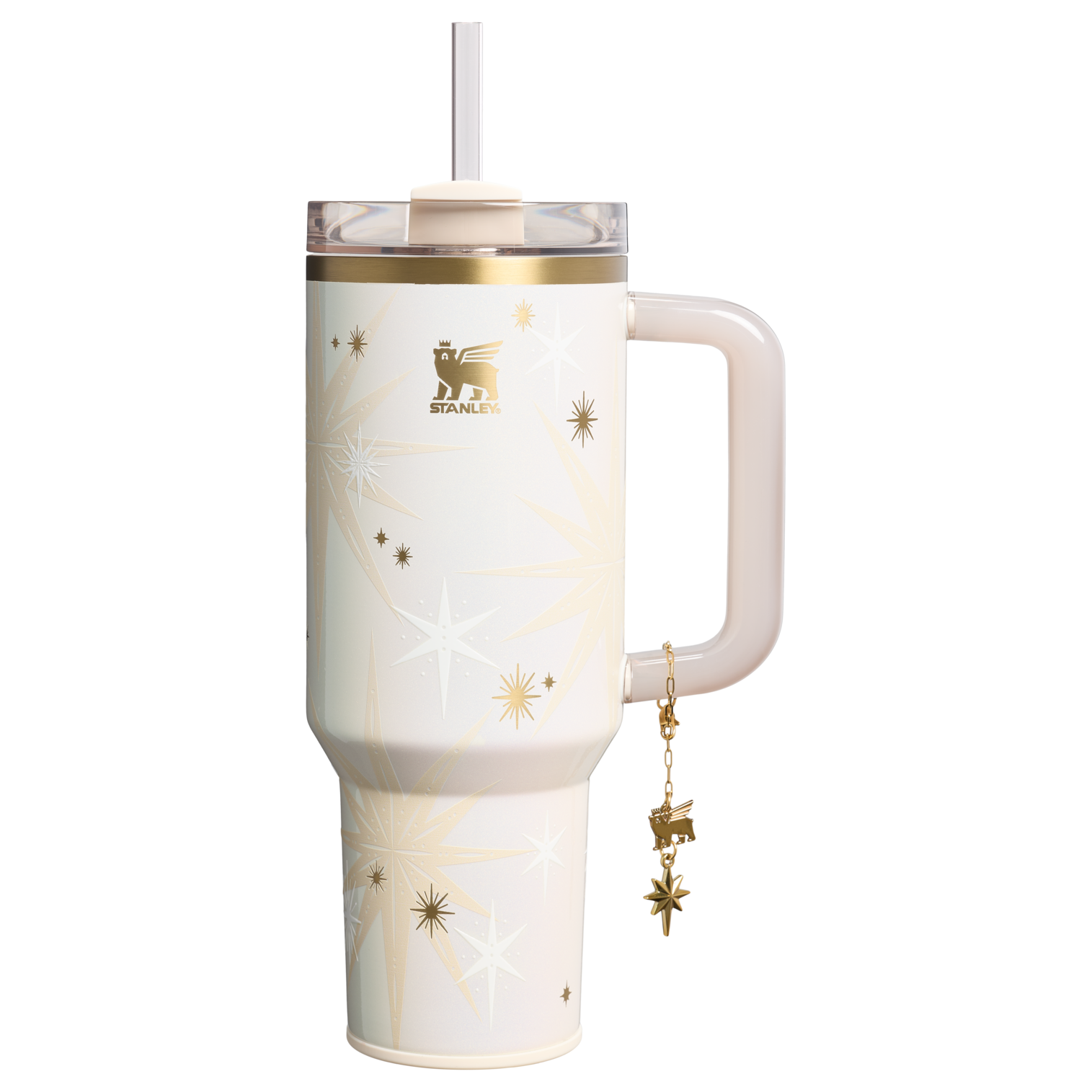 Double-Wall Vacuum The Quencher Luxe H2.0 Flowstate Tumbler D368A - 40oz Large Capacity Car-Cup Friendly Quencher - Starlight Shimmer