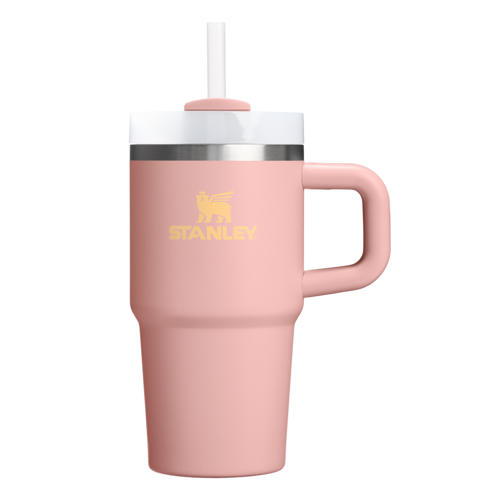 Splash-Resistant FlowState The Quencher H2.O Flowstate Tumbler D069R - 40oz Large Capacity Car-Cup Friendly Quencher - Peach Rose