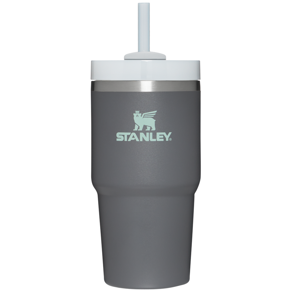 Car-Cup Friendly The Quencher H2.0 Flowstate Tumbler D030T - Double-Wall Vacuum Insulated Travel Tumbler with Straw - Charcoal