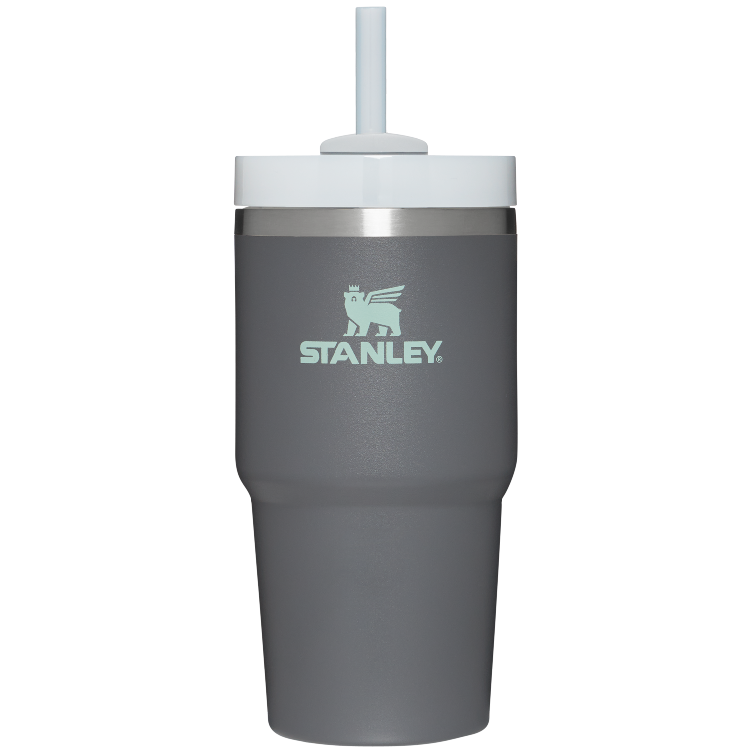 Car-Cup Friendly The Quencher H2.0 Flowstate Tumbler D030T - Double-Wall Vacuum Insulated Travel Tumbler with Straw - Charcoal