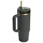 Splash-Resistant FlowState The Quencher H2.0 Flowstate Tumbler | Stanley Create D331C - FlowState 3-Position Lid Insulated Travel Mug Detail