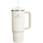 Splash-Resistant FlowState The Quencher H2.0 Flowstate Tumbler | Stanley Create D331C - FlowState 3-Position Lid Insulated Travel Mug - Cream 2.0