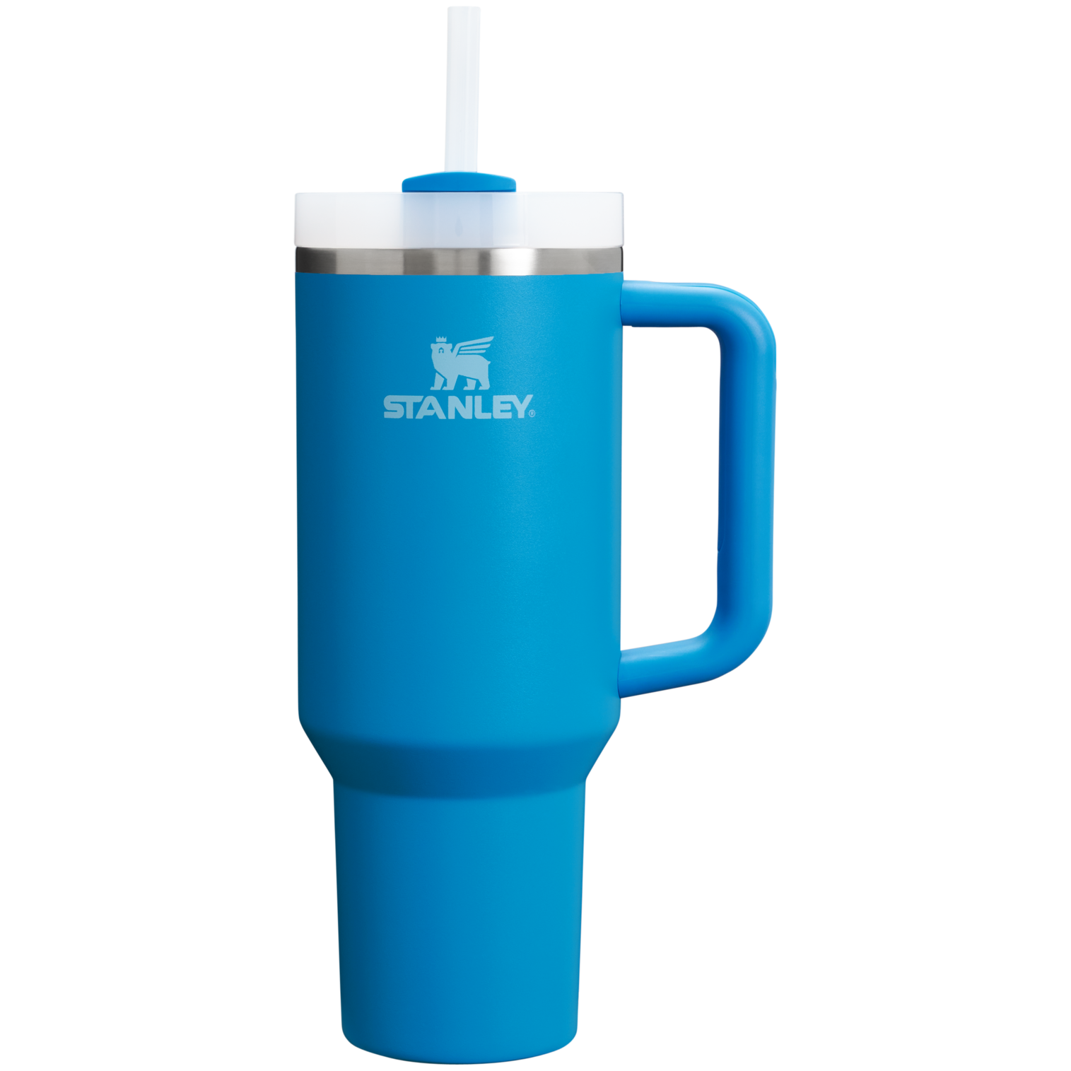 Insulated Travel The Quencher H2.0 Flowstate Tumbler D050X - Double-Wall Vacuum Insulated Travel Tumbler with Straw - Azure