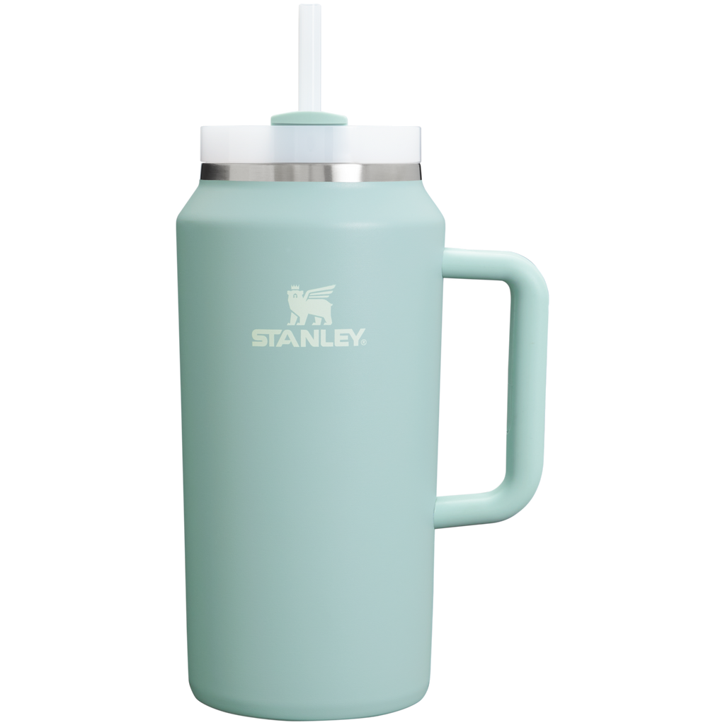 Splash-Resistant FlowState The Quencher H2.0 Flowstate Tumbler D033Q - 40oz Large Capacity Car-Cup Friendly Quencher - Seafoam