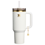 Splash-Resistant FlowState The Quencher Luxe H2.0 Flowstate Tumbler D170A - FlowState 3-Position Lid Insulated Travel Mug - Pale Stone Snakeskin