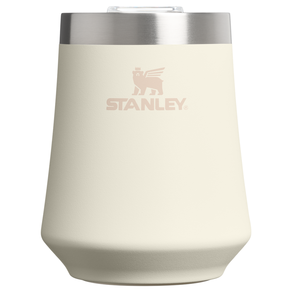 Elegant Stemless The Reserve Wine Tumbler D125V - Reserve Collection Stainless Steel Whiskey Cup - Cream