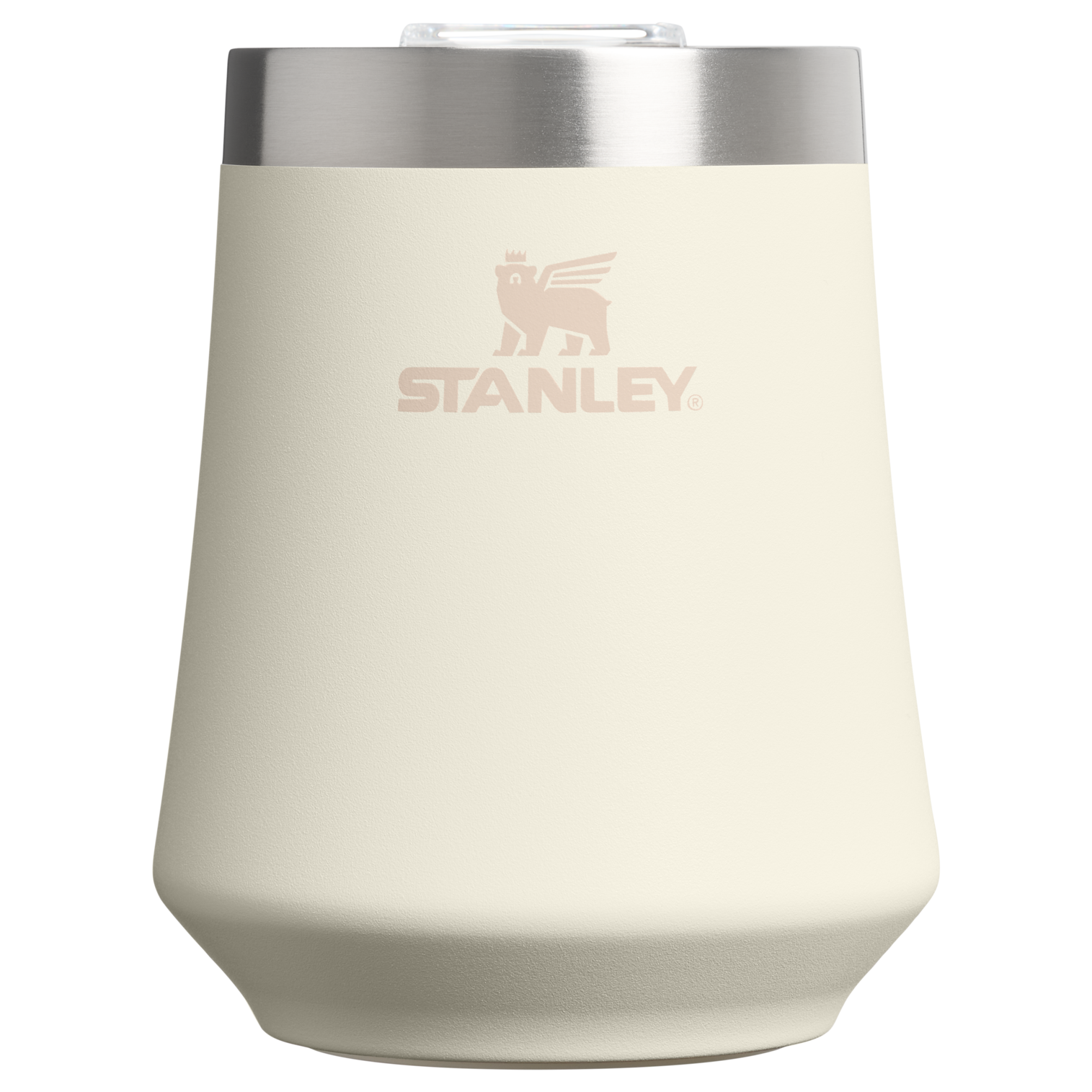 Elegant Stemless The Reserve Wine Tumbler D125V - Reserve Collection Stainless Steel Whiskey Cup - Cream