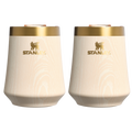 Vacuum Insulated Wine The Cheers & Cheer Reserve Wine Tumbler | 2-pack D190T - Premium Insulated Egg-Shaped Wine Glass for Outdoors - Birch Woodgrain