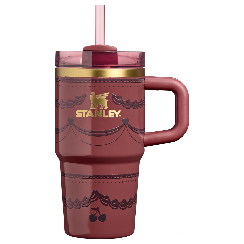 Double-Wall Vacuum The Valentine’s Day Quencher H2.0  Flowstate Tumbler D234X - Premium Stainless Steel Straw Cup for All-Day Hydration - Red Velvet Cake