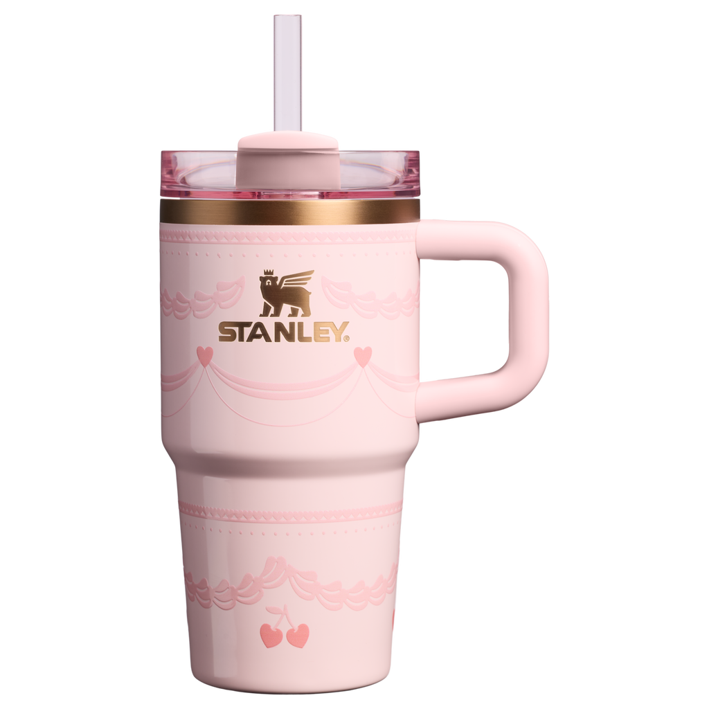 Double-Wall Vacuum The Valentine’s Day Quencher H2.0  Flowstate Tumbler D234X - Premium Stainless Steel Straw Cup for All-Day Hydration - Pink Velvet Cake