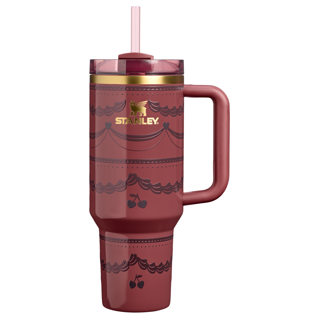 Large Capacity The Valentine’s Day Quencher H2.0 Flowstate Tumbler D231T - FlowState 3-Position Lid Insulated Travel Mug - Red Velvet Cake