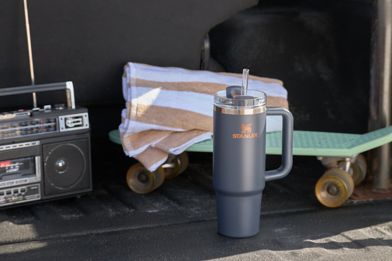 Splash-Resistant FlowState The Quencher H2.0 Flowstate Tumbler  | Stanley Create D332L - 40oz Large Capacity Car-Cup Friendly Quencher Detail
